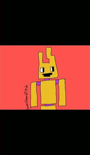 I draw 8-bit-spring Bonnie (picture vs drawing) #fnaf #edit #drawing @FBFplayz