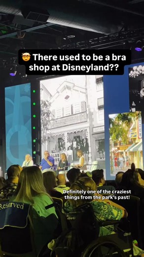 2.7K views · 25 reactions | Can you believe this used to be at Disneyland? Pretty crazy to think about! Disneyland's Intimate Apparel Shop on Main Street U.S.A. had a porch where men could wait outside—which is still there to this day! The shop didn't stay open for long, closing in 1956, only six months after its opening. This moment was from the "Creating the Happiest Place on Earth" panel from Destination D23. | Mickey Visit | Facebook