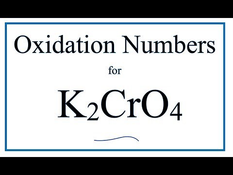 How to find the Oxidation Number for Cr in K2CrO4 (Potassium chromate)
