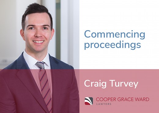 Commencing proceedings - Cooper Grace Ward