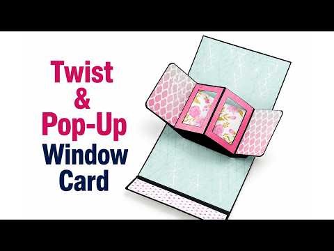 Twist & Pop-Up Window Card | Easy Handmade Card Tutorial | DIYBlaster