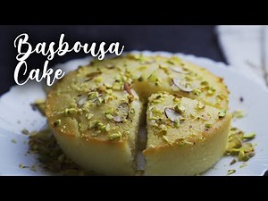 How to Make Basbousa (Semolina Cake) || Famous Middle Eastern Dessert Basbousa Recipe