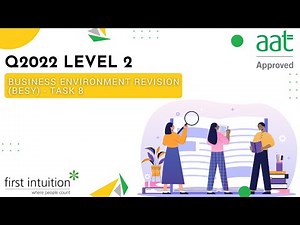 AAT Q2022 Level 2 Business Environment Revision - Task 8 - First Intuition