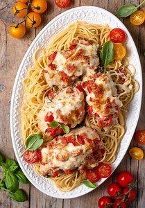 This Italian-inspired Cheesy Bruschetta Chicken is so comforting!