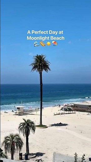 A Perfect Beach Day at Moonlight Beach