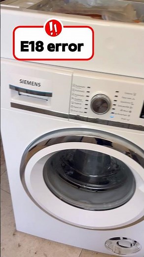 E18 Error Code Easy Fix #siemens #washingmachine #applianceknowledge