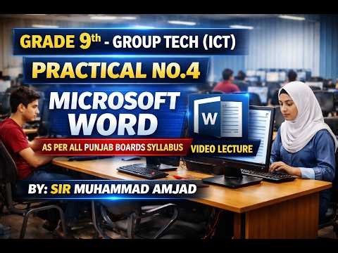 Grade 9 ICT Practical No. 4 Notebook | MS Word Headings & Table of Contents | Punjab Boards #msword