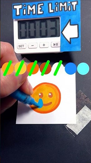 Drawing Smiling Face with Tear Emoji in 30Sec