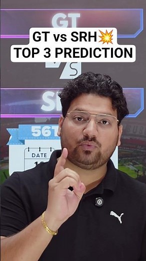 GT vs SRH Top 3 Prediction 💥💯 #gtvssrh #ipl2026 #ipl #cricket #iplpredictions #shorts #cricketlover