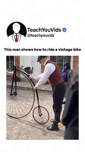 This man shows how to ride a vintage bike the right way — pure skill, balance, and old-school charm. 🏍️✨ A true reminder of when machines had soul. This video is for educational purposes only. DM for credit/removal. #VintageBike #ClassicMotorcycle #OldSchoolVibes #BikerLife #MotorcycleCulture #RetroRide #MechanicArt #EducationalContent #LearnSomethingNew #TimelessBeauty | Teachyouvids