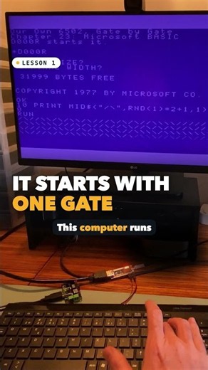 This 6502 Computer Starts With One Logic Gate