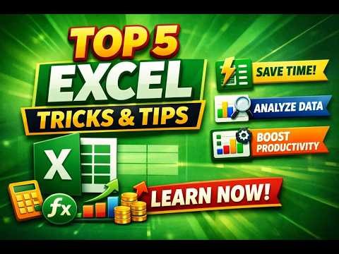 🔥Top 5 Excel Tricks & Tips for MIS Reports | Excel Productivity Hacks. #Viral #excelvba