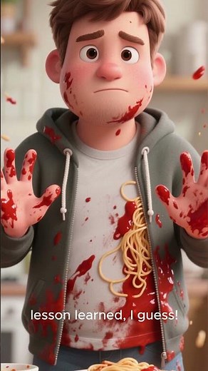 Spaghetti Explosion! 🍝💥 — Mr. Whiskers’ Daily Oops! 😹