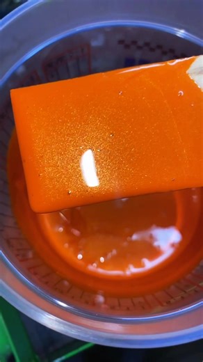 Orange Metallic Paint Color Mixing for Cars