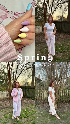 Spring is finally showing up and I am here for it! ☀️🌷 Feeling so good in this cute little spring outfit today. The pants are an adorable @Walmart find, my classic white tee is from @Amazon, and this cozy sweater is also from Walmart. Proof you don’t have to spend a fortune to feel cute and confident! Fresh air, sunshine, and a comfy outfit… that’s my kind of day. 💛 #SpringVibes #WalmartFinds #Almost50Style#Almost50Styleit #amazonfinds