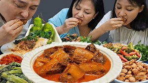 SMOKE PORK WITH AXONE NAGA DINNER #PORK #porkbelly #smokedpork | EXPLORE FOOD & TRAVEL INDIA