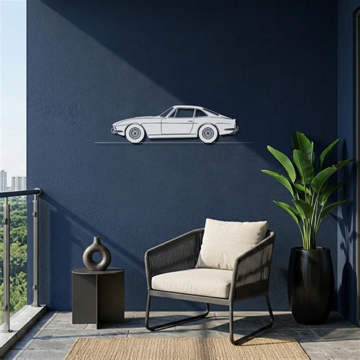 Classic Sports Car Metal Wall Art, Geometric Car Sculpture, Retro Vehicle Wall Decor, Modern Automotive Art, Metal Car Wall Hanging - Etsy