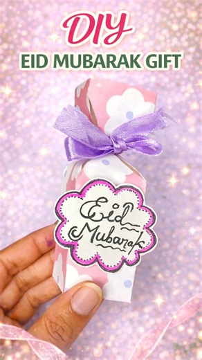 🌙 Viral TitleDIY Eid Mubarak Gift 🎁 Cute Handmade Eid Gift Idea | Easy Paper Craft #Shorts