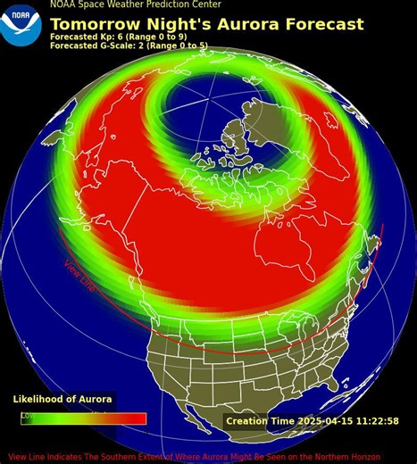 Will northern lights be visible in Ohio this week? It could happen. See the aurora map