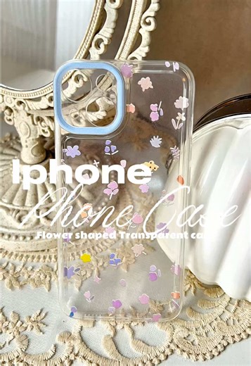 Stylish Flower Shaped Transparent Phone Cases