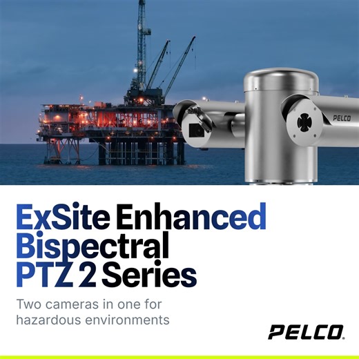 See the unseen with visual and thermal sensors in one explosion-proof #security camera. 📹 Purpose-built for oil rigs, pipelines and gas wells and #AI-enabled, the #Pelco ExSite Enhanced Bispectral #PTZ 2 Series accurately detects and identifies threats, even in tough weather and lighting conditions. Explore this ONVIF-conformant camera: https://hubs.li/Q03Lf7F80 #JustAddPelco | Pelco, Inc.