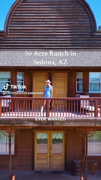 Just outside Sedona, this extraordinary 50  acre creekside property offers a rare chance to create your own ranch, business, or multi-use retreat. Complete with 11 parcels with homes, a hotel, an opera house, skating rink, tennis court, golf course, and more! #arizona #equestrian #luxuryrealestate Listed by Local Luxury Christie’s International Real Estate