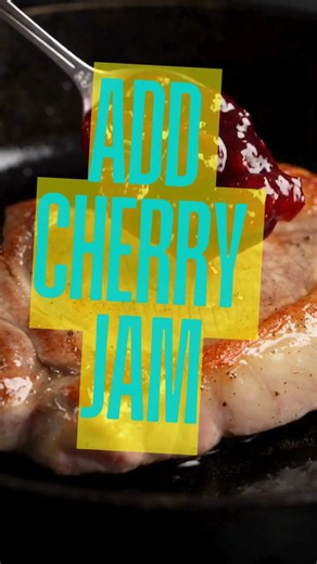 Cherry Glazed Pork Chops | Easy Cherry Jam Pork Chop Recipe