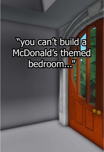Bloxburg McDonald’s themed bedroom full video on my channel #bloxburg #mcdonalds #roblox #bloxburgbuild