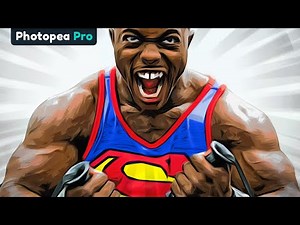 How to create a Cartoon Effect in Photopea! [Photopea Tutorial]