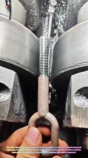 Precision in Motion: Thread Machining in Action 🔩🔩