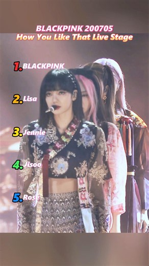 BLACKPINK How You Like That Live Stage #kpop #blackpink #lisa #jisoo #rose #jennie #viral #dance