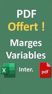 Marges variables - Excel Intermédiaire