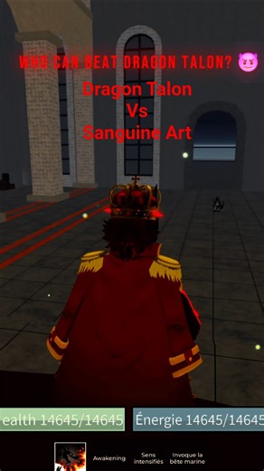 Dragon Talon Vs Sanguine Art #bloxfruits #roblox #onepiece