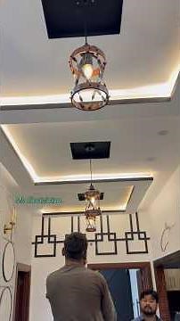 how to install hanging lights in ceiling#viralshorts #shorts #hanginglights