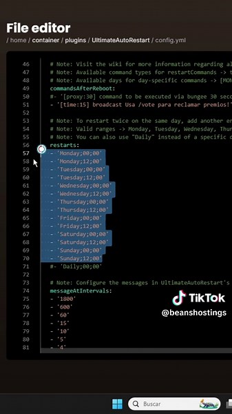 PLUGINS para tu SERVIDOR de Minecraft - UltimateAutoRestart (REINICIOS Automaticos) #minecraftplugins #ultimateautorestart #spigot #restart #aternos #papermc #minecraftserver #autorestart #minecraft