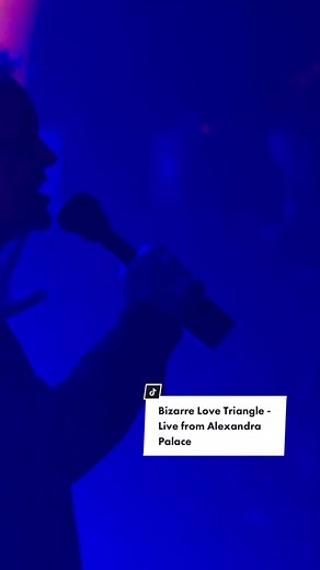 Experience 'Bizarre Love Triangle' Live at Alexandra Palace 2018