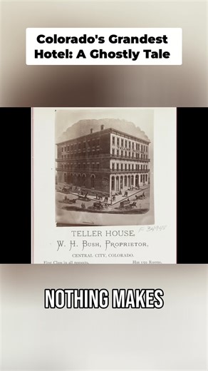 Central City's historic Teller House: more than a hotel, it was a bold plan to anchor the town's future and lure investors. A true Gilded Age gamble. #History #Colorado #GhostTowns #Architecture #Travel