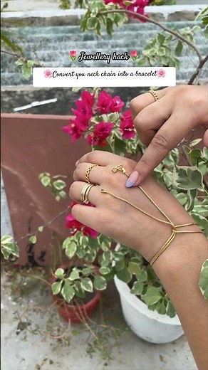 Jewellery hack- convert chain into a bracelet