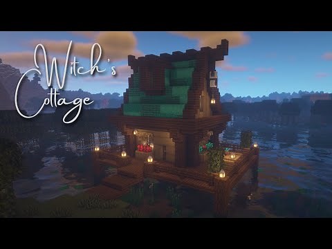 How To Build a Simple Witch's Cottage | Minecraft
