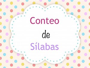 Conteo De Sílabas