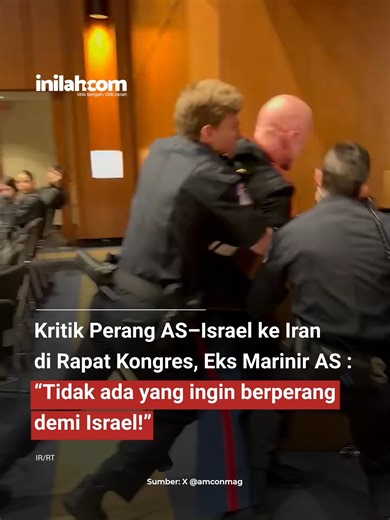 Seorang mantan Sersan Marinir AS, Brian McGuinness, dilaporkan mengalami patah tangan setelah dikeluarkan secara paksa dari sebuah rapat kongres oleh aparat keamanan dan seorang senator AS. Insiden itu terjadi setelah ia menyampaikan penolakan terhadap keterlibatan Amerika Serikat dalam perang bersama Israel melawan Iran. Dalam pernyataannya, ia mengatakan, “Tidak ada yang ingin berperang demi Israel,” yang kemudian memicu ketegangan di ruang sidang. Mantan anggota Marinir tersebut menyuarakan p