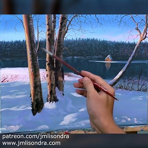 3.2K views · 76 reactions | How to paint birch trees in winter? #art #artwork #acrylic #painting #ToGodBeTheGlory #jmlisondraarts Music Title: Hymn For Peace Artist: Brent Bourgeois Link: https://business.facebook.com/sound/collection/?sound_collection_tab=sound_tracks&asset_id=198902316154823&reference=artist_attr | Jmlisondra Arts | Facebook
