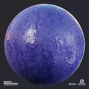 Substance Designer animated water drops