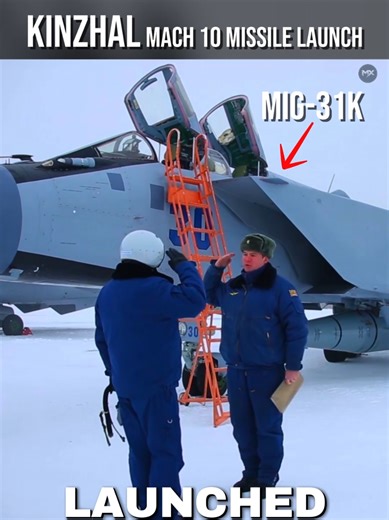 Kinzhal Supersonic Missile Launch from Fighter Jet