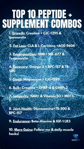 TOP 10 PEPTIDE + SUPPLEMENT COMBOS