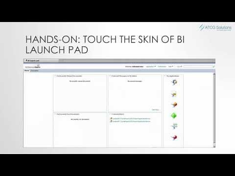 SAP BOBJ 4.0 - Introduction to BI launchpad