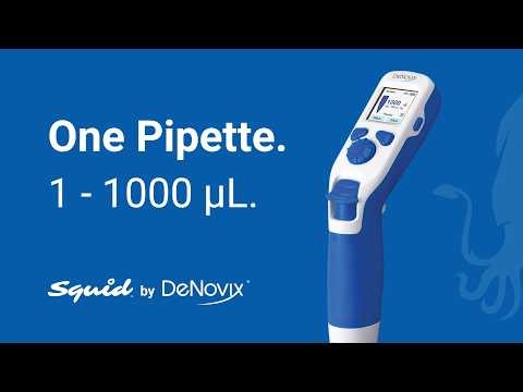 Squid Full Range Pipette | 1 - 1000 µL Electronic Pipette