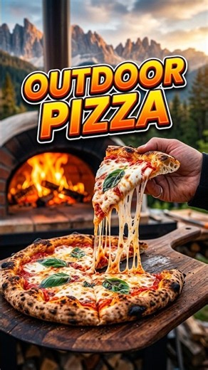 I Made the ULTIMATE Wood-Fired Pizza in the WILD! 🍕🔥 #OutdoorCooking #Pizza #Bushcraft