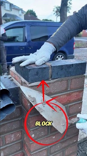 “Satisfying Brick Cap Finishing – Hand Sanding Technique for Perfect Masonry Edges”