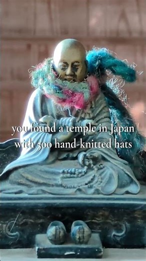 The temple in Japan with 500 hand-knitted hats